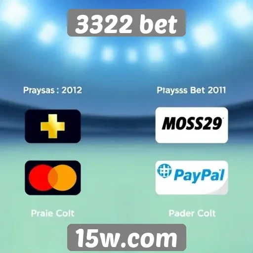 Métodos de pagamento aceitos na plataforma 3322 bet
